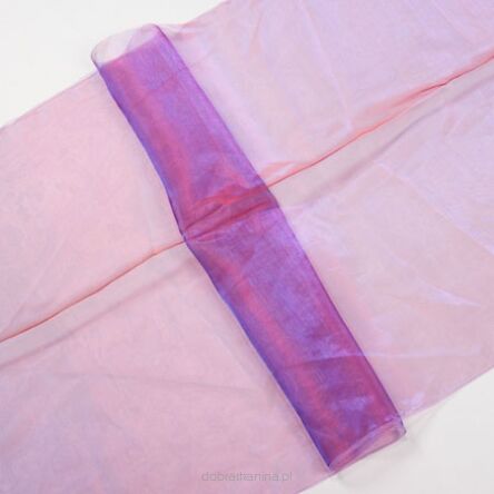 Organza niebieska + czerwony